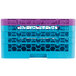 Carlisle RG25-4C414 OptiClean 25 Compartment Lavender Color-Coded Glass Rack with 4 Extenders Main Thumbnail 4