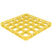 Carlisle RE25C04 OptiClean 25 Compartment Yellow Color-Coded Glass Rack Extender Main Thumbnail 3
