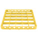 Carlisle RE25C04 OptiClean 25 Compartment Yellow Color-Coded Glass Rack Extender Main Thumbnail 2