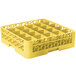 Carlisle RE25C04 OptiClean 25 Compartment Yellow Color-Coded Glass Rack Extender Main Thumbnail 9