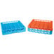 Carlisle RG25-3C412 OptiClean 25 Compartment Orange Color-Coded Glass Rack with 3 Extenders Main Thumbnail 8
