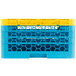 Carlisle RG25-4C411 OptiClean 25 Compartment Yellow Color-Coded Glass Rack with 4 Extenders Main Thumbnail 4