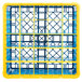 Carlisle RG25-4C411 OptiClean 25 Compartment Yellow Color-Coded Glass Rack with 4 Extenders Main Thumbnail 5