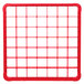 Carlisle RE49C05 OptiClean 49 Compartment Red Color-Coded Glass Rack Extender Main Thumbnail 5