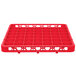 Carlisle RE49C05 OptiClean 49 Compartment Red Color-Coded Glass Rack Extender Main Thumbnail 2