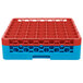 Carlisle RG49-1C410 OptiClean 49 Compartment Red Color-Coded Glass Rack with 1 Extender Main Thumbnail 2
