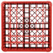 Carlisle RG49-1C410 OptiClean 49 Compartment Red Color-Coded Glass Rack with 1 Extender Main Thumbnail 5