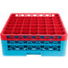 Carlisle RG49-2C410 OptiClean 49 Compartment Red Color-Coded Glass Rack with 2 Extenders Main Thumbnail 2
