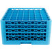 Carlisle RG49-414 OptiClean 49 Compartment Blue Glass Rack with 4 Extenders Main Thumbnail 2