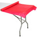 Red 40" x 100' Plastic Table Cover Main Thumbnail 3
