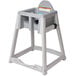Koala Kare KB977-01 KidSitter Gray Assembled Stackable Multi-Use Plastic High Chair Main Thumbnail 1