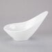 A Libbey white porcelain bowl with a curved shape.