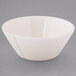 A white Libbey Farmhouse porcelain serving bowl with a small rim.