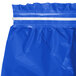 Blue Plastic Table Skirt 14' x 29" Main Thumbnail 4