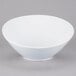 A Libbey Ultra Bright White porcelain bowl with a small rim.