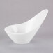 A white Libbey Chef's Selection II porcelain bowl with a curved shape.