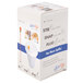 A white box of Royal Paper Stix To Go Orange beverage plugs with blue text and pictures on it.