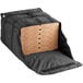 ServIt Soft-Sided Heavy-Duty Insulated Deli Tray / Party Platter Bag, Black Nylon, 20" x 20" x 12" - Holds (3) 20" Deli Trays Main Thumbnail 4
