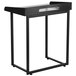Flash Furniture NAN-YLCD1233-GG Tempered Glass Desk with Black Metal Frame and Wire Cutout - 28" x 18" x 32" Main Thumbnail 2