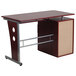 Flash Furniture NAN-WK-008-GG Mahogany Laminate Desk with 3 Drawer Pedestal and Keyboard Tray - 47" x 28" x 30" Main Thumbnail 3