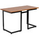 Flash Furniture NAN-JN-2811-GG Cherry Laminate Computer Desk with Black Frame - 47" x 24" x 29" Main Thumbnail 1