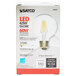 Satco S29563 4.5 Watt (40 Watt Equivalent) Clear Warm White Globe LED Light Bulb - 120V (G25) Main Thumbnail 5