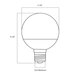Satco S29563 4.5 Watt (40 Watt Equivalent) Clear Warm White Globe LED Light Bulb - 120V (G25) Main Thumbnail 7