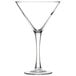 An Arcoroc Excalibur martini glass with a long stem.