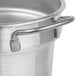 A close-up of a Vollrath stainless steel double boiler inset.