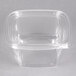 Sabert SureStrip® 16 oz. Clear PETE Square Tamper-Evident, Tamper-Resistant Bowl with Lid - 250/Case Main Thumbnail 2