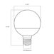 Satco S9200 6 Watt (40 Watt Equivalent) Frosted Warm White LED Globe Light Bulb - 120V (G25) Main Thumbnail 7