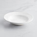 Acopa 10 oz. Bright White Wide Rim Rolled Edge Rim Stoneware Soup and Pasta Bowl - 24/Case Main Thumbnail 3