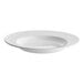 Acopa 16 oz. Bright White Wide Rim Rolled Edge Rim Stoneware Soup and Pasta Bowl - 12/Case