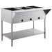 ServIt EST-3WE Three Pan Open Well Electric Steam Table with Undershelf - 120V, 1500W Main Thumbnail 2