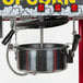 A Carnival King popcorn kettle with a red switch and white lettering.