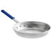 A Vollrath Wear-Ever aluminum frying pan with a blue Cool Handle.