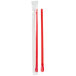 Choice 8" Super Jumbo Red Wrapped Spoon Straw   - 7500/Case Main Thumbnail 3