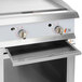 Cooking Performance Group 24GTSBNL Natural Gas 24" 2 Burner Griddle with Flame Failure Protection, Thermostatic Controls, and Storage Base - 60,000 BTU Main Thumbnail 4