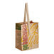 A brown natural kraft paper bag with handles and a green and yellow "Go Bananas - Sophomore" logo.