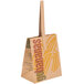 1/2 Peck "Go Bananas - Sophomore" Natural Brown Kraft Paper Produce Market Stand Bag with Handle - 500/Case Main Thumbnail 2