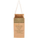 1/2 Peck "Go Bananas - Sophomore" Natural Brown Kraft Paper Produce Market Stand Bag with Handle - 500/Case Main Thumbnail 4