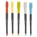 A group of multi colored Mercer Culinary silicone brushes.