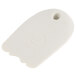 A white plastic round arch with a hole on a white background.