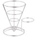 Clipper Mill by GET 4-88864 5" x 7" Stainless Steel Wire Cone Basket with Ramekin Holder Main Thumbnail 2
