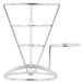 Clipper Mill by GET 4-88864 5" x 7" Stainless Steel Wire Cone Basket with Ramekin Holder Main Thumbnail 3