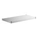 A white rectangular Regency stainless steel shelf with clear edges.
