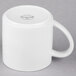 A white Libbey porcelain mug with a small handle.