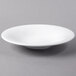 A Libbey Royal Rideau white porcelain bowl on a white background.