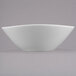 A Libbey white porcelain bowl on a white background.