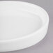 A Libbey Royal Rideau white porcelain oval bowl with a rim.